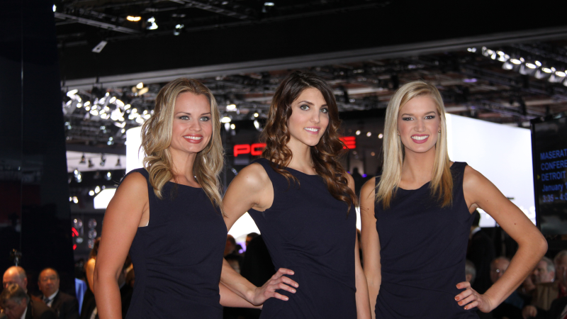 Illustration for article titled The Booth Professionals Of The Detroit Auto Show
